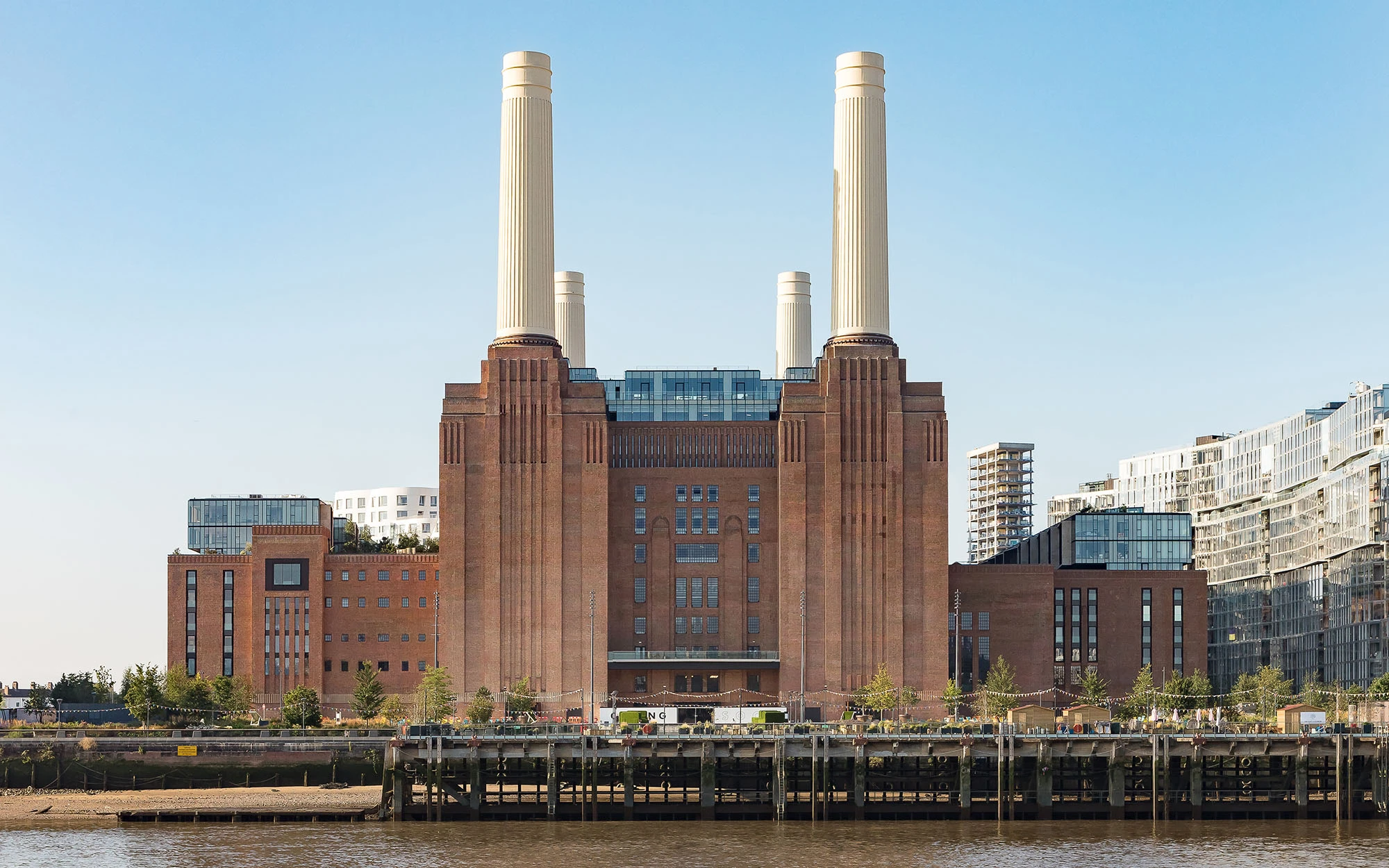 Battersea Power Station from across the river